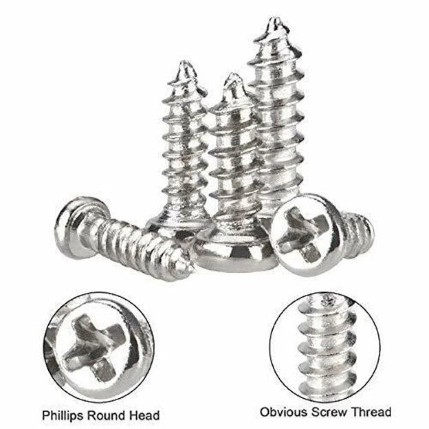 Phillips Head Self-tapping Screws Set of 4 M1 M1.2 M1.4 M1.7