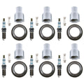 Set of 6 Denso Iridium Power Spark Plugs & Coil Boots for Aura Equinox G6 Malibu (2005–2010)