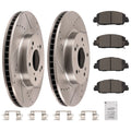 Front Drilled Slotted Brake Rotors & Pads for Honda Accord (2013–2022) P1654