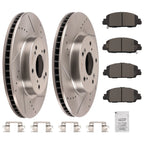 Front Drilled Slotted Brake Rotors & Pads for Honda Accord (2013–2022) P1654
