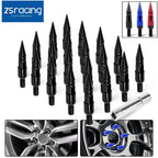 20PCS M14x1.5 Racing Wheel Spike Lug Nuts Closed End Ball Seat