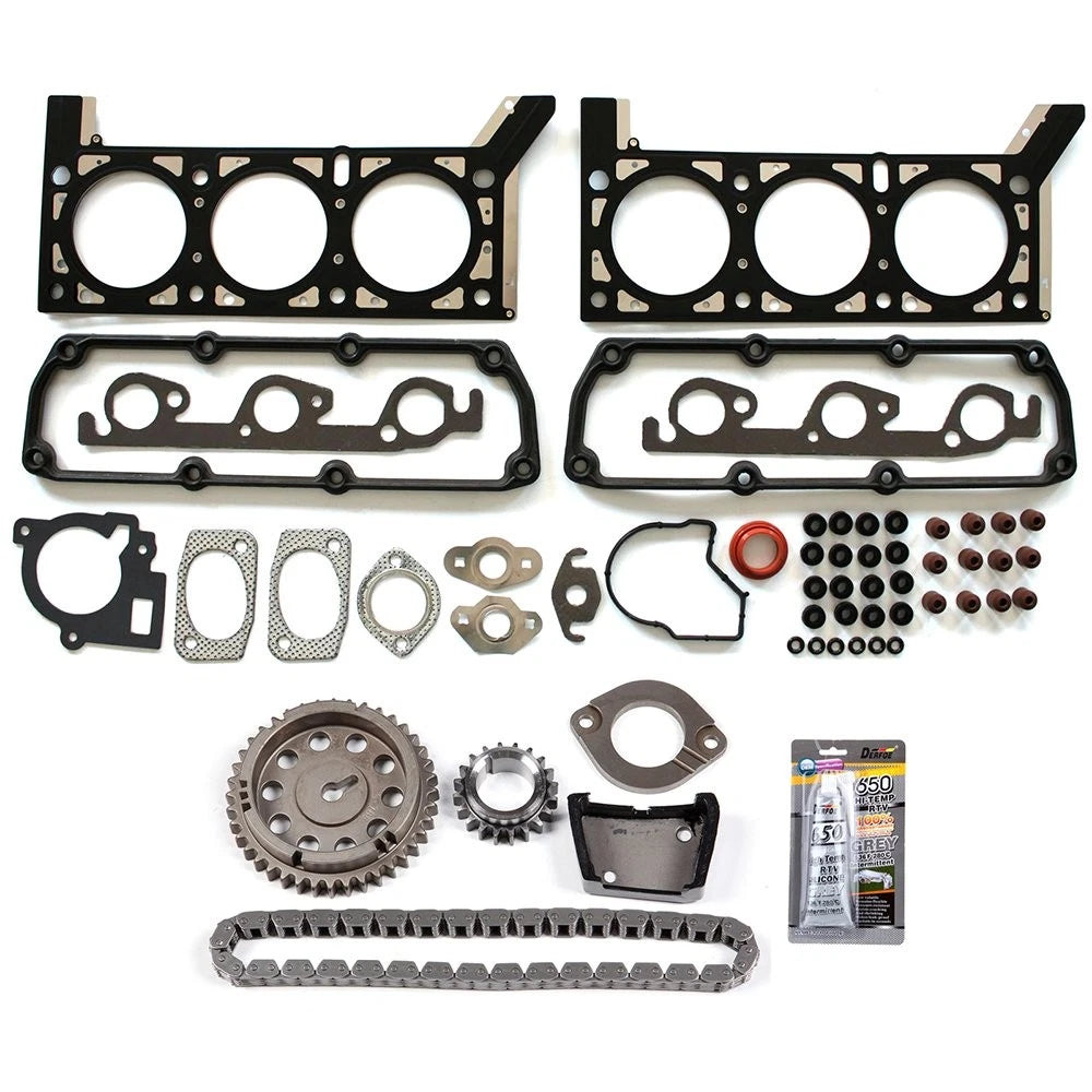 Head Gasket Set with Timing Chain Kit for Chrysler Town & Country, Dodge 3.3L (2001–2004)