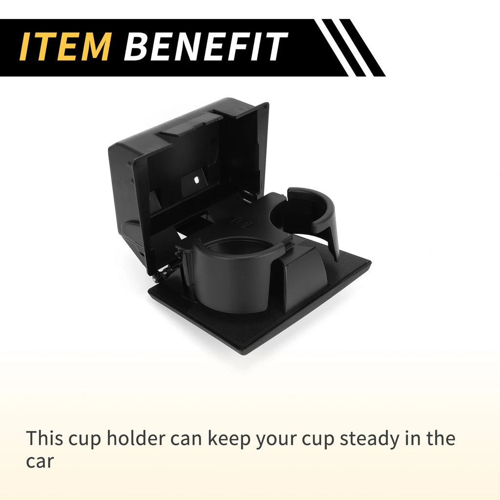 Cup Holder for Ford F-250 F-350 F-450 F-550 (2008–2016) Coin Holder Black