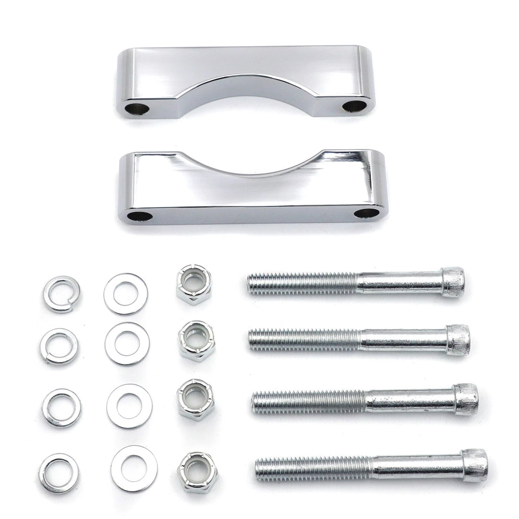Set of 2 Chrome Front Fender Brackets for Harley Touring (2014–2019)