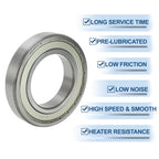 Deep Groove Ball Bearing 6216ZZ for Scooter Skateboard Wheel (80x140x26mm)