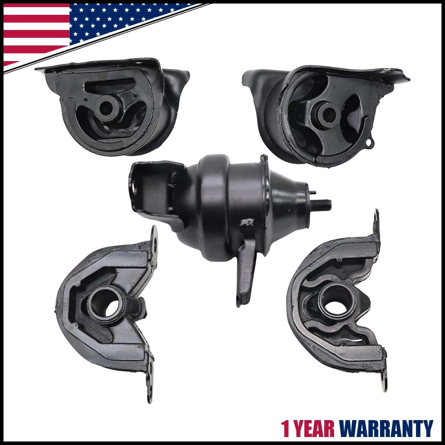 5X Engine Motor & Transmission Mount for Honda CR-V 2.0L (1997–2001)