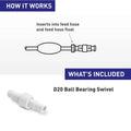 D20 Pool Cleaner Hose Swivel Connectors for Polaris 180 280 380 3900