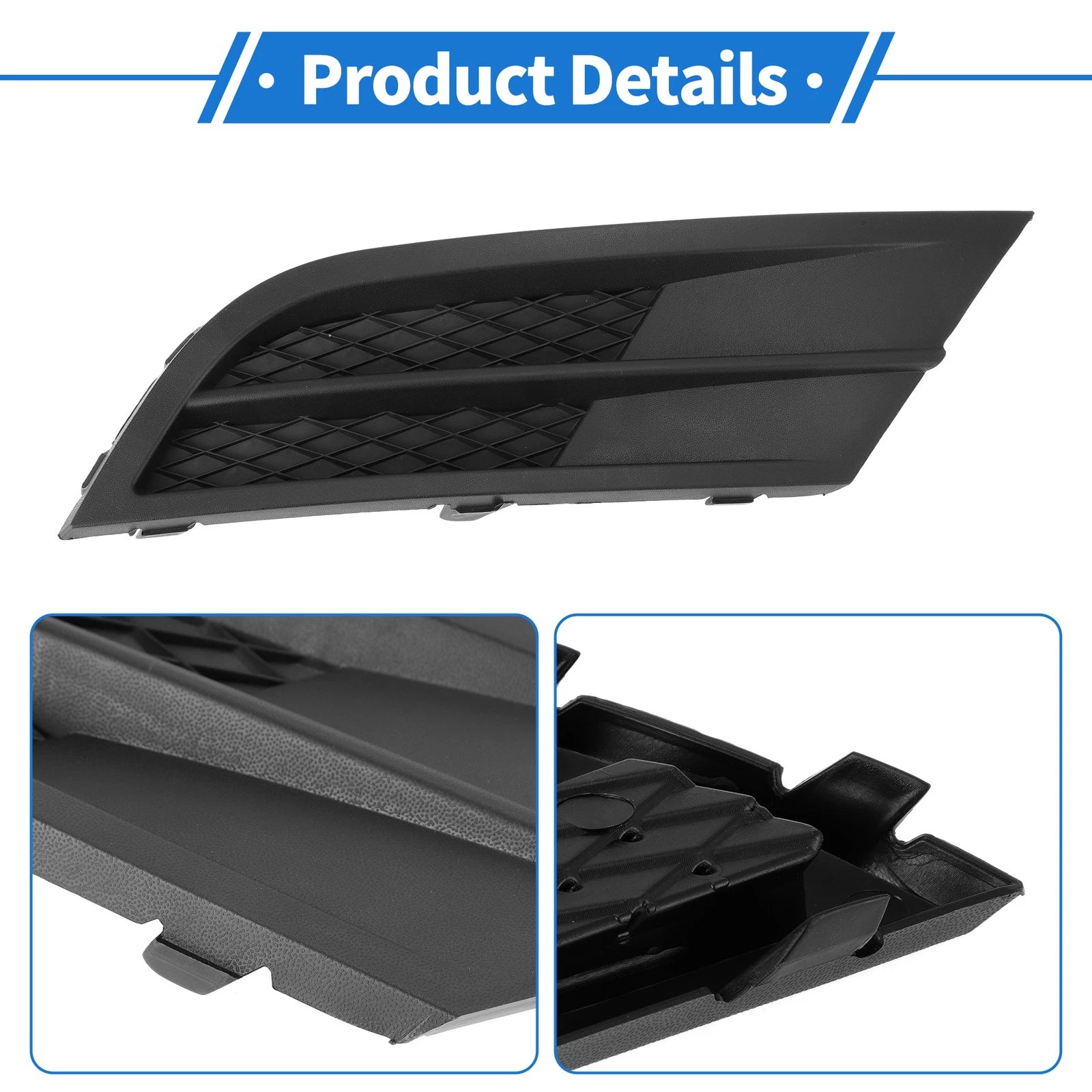1pc Fog Light Grill for Volkswagen Jetta (2015–2018) No.5C6853666G