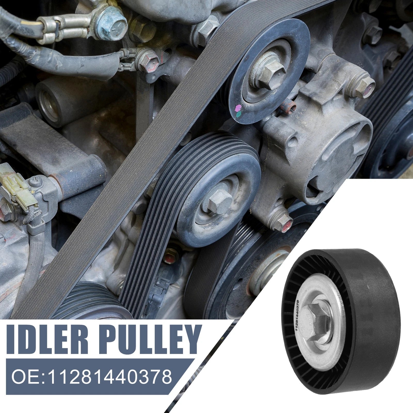 Tensioner Idler Pulley 11281440378 for BMW X3 (2003–2010)