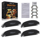 Front Ceramic Brake Pads Kit for Chrysler 200 300 Dodge Caliber Challenger (2011–2019) D1058