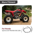 Front Upper Lower Brake Hose Line A+B & Pipe Kit for Honda Sportrax 250 (2001–2005)