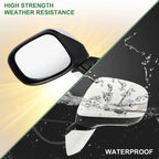 Left Side Door Mirror Replacement for Honda Civic 2012-2013 Manual Folding White