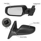3 Pin Left Side Exterior Door Mirror Assembly Black for Chevrolet Malibu (2016–2022)