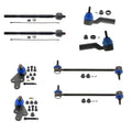 Set of 4 Mevotech Supreme Tie Rod Ends Sway Bar Link Kit for Escape
