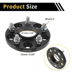 5x114.3mm Wheel Spacers 67.1mm M12x1.5 for Hyundai Santa Fe (2001–2023)