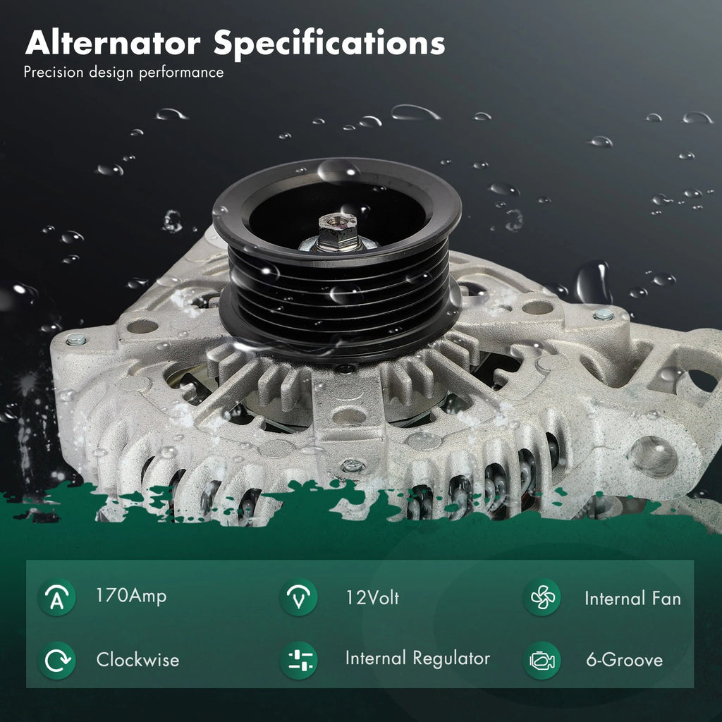 Alternator 170A 11251 for Cadillac XTS (2013–2019), Suzuki XL-7 (2007–2009)
