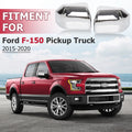 Set of 2 Chrome Mirror Covers for Ford F-150 (2015–2020)
