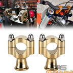 Brass 1" Handlebar Riser Clamp Mount for Chopper Bobber Cafe Racer