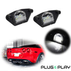 2X White LED License Plate Lights for Chevrolet Impala Monte Carlo