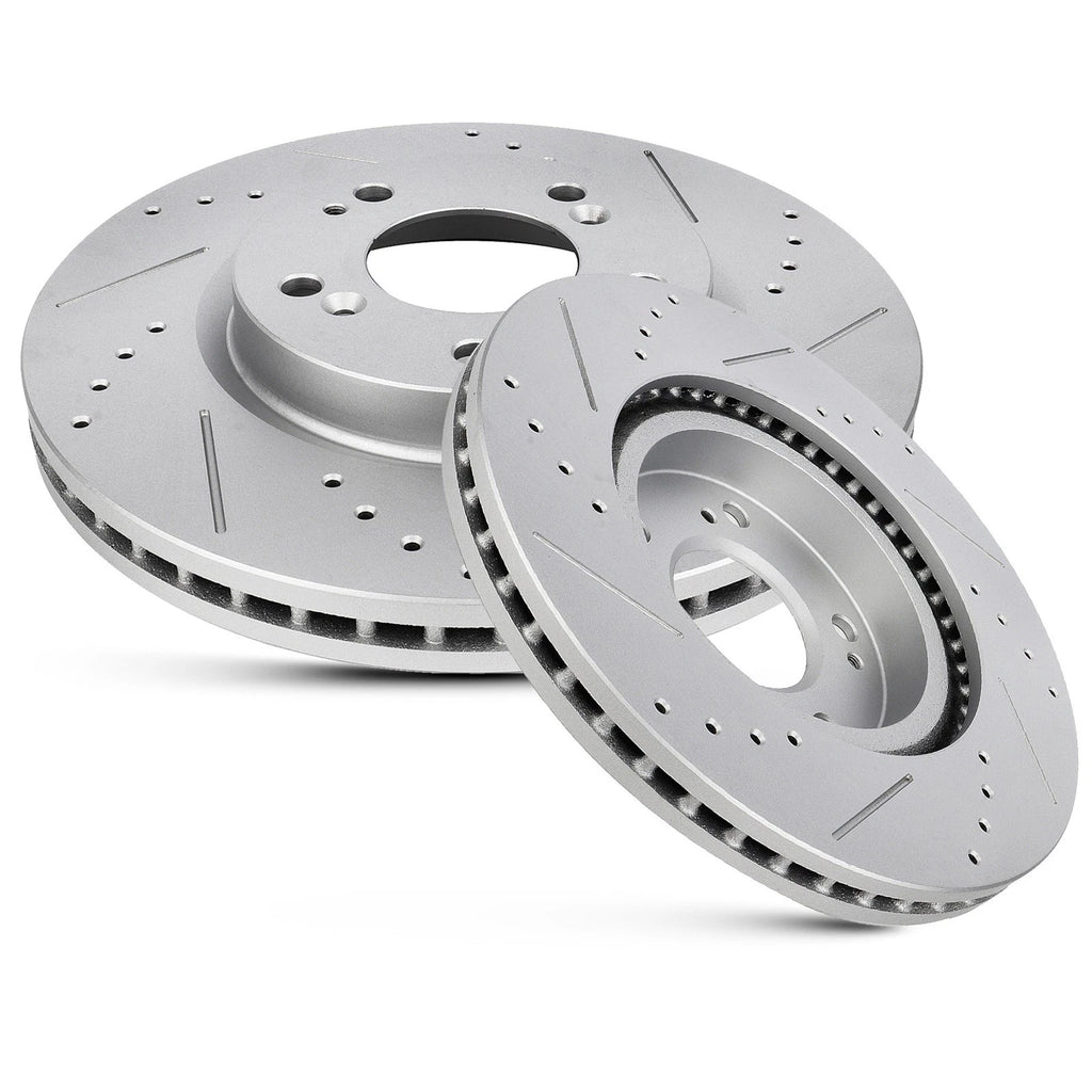 Front & Rear Rotors + Brake Pads for Dodge Caliber Chrysler Sebring Jeep Patriot (2007–2012)