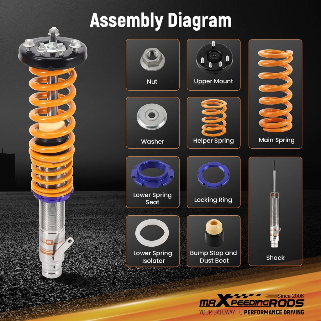 Coilovers Lowering Kit for Honda Accord (2003-2007)