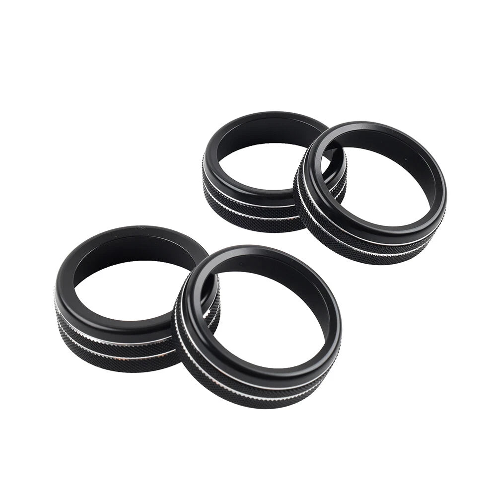 Black AC Climate Control Ring Knob Trim for Toyota Tacoma (2016–2023)