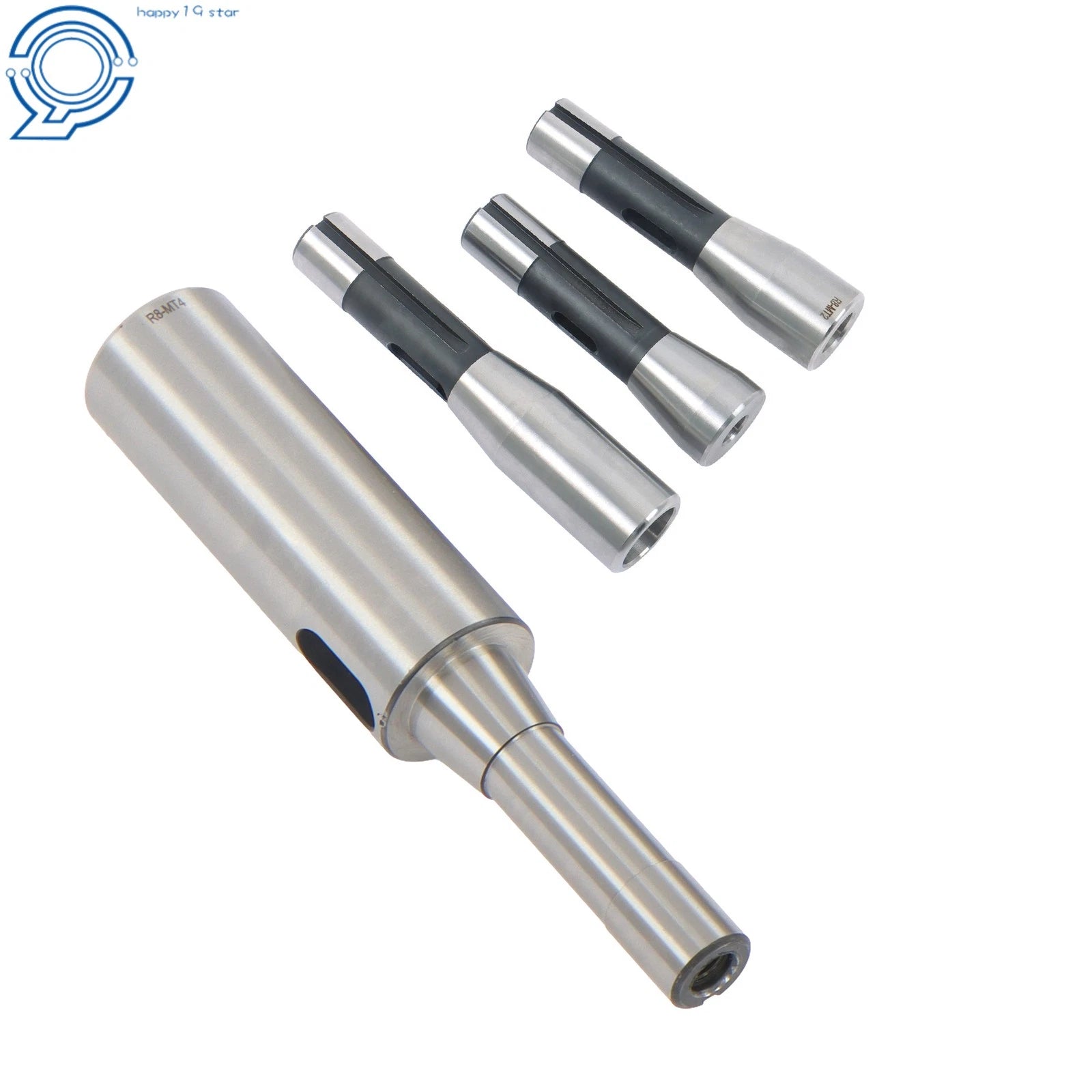 Set of 4 R8 to Morse Taper Adapters 1MT 2MT 3MT 4MT Sleeve Kit
