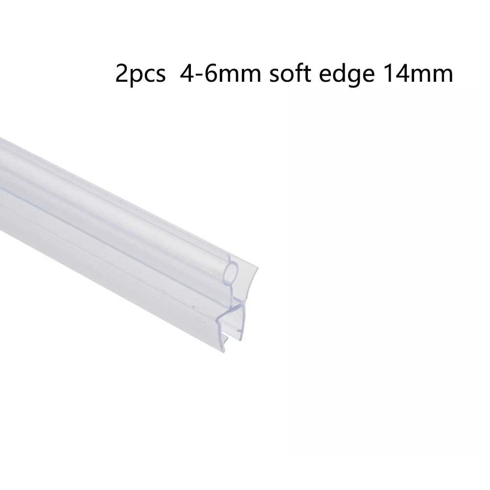 2X Shower Door Sweep Bottom Seal Strip 14/17/23mm for