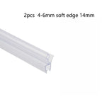 2X Shower Door Sweep Bottom Seal Strip 14/17/23mm for