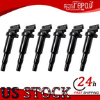 6X Ignition Coil + Iridium Spark Plug Kit for BMW 320i (2003–2005)