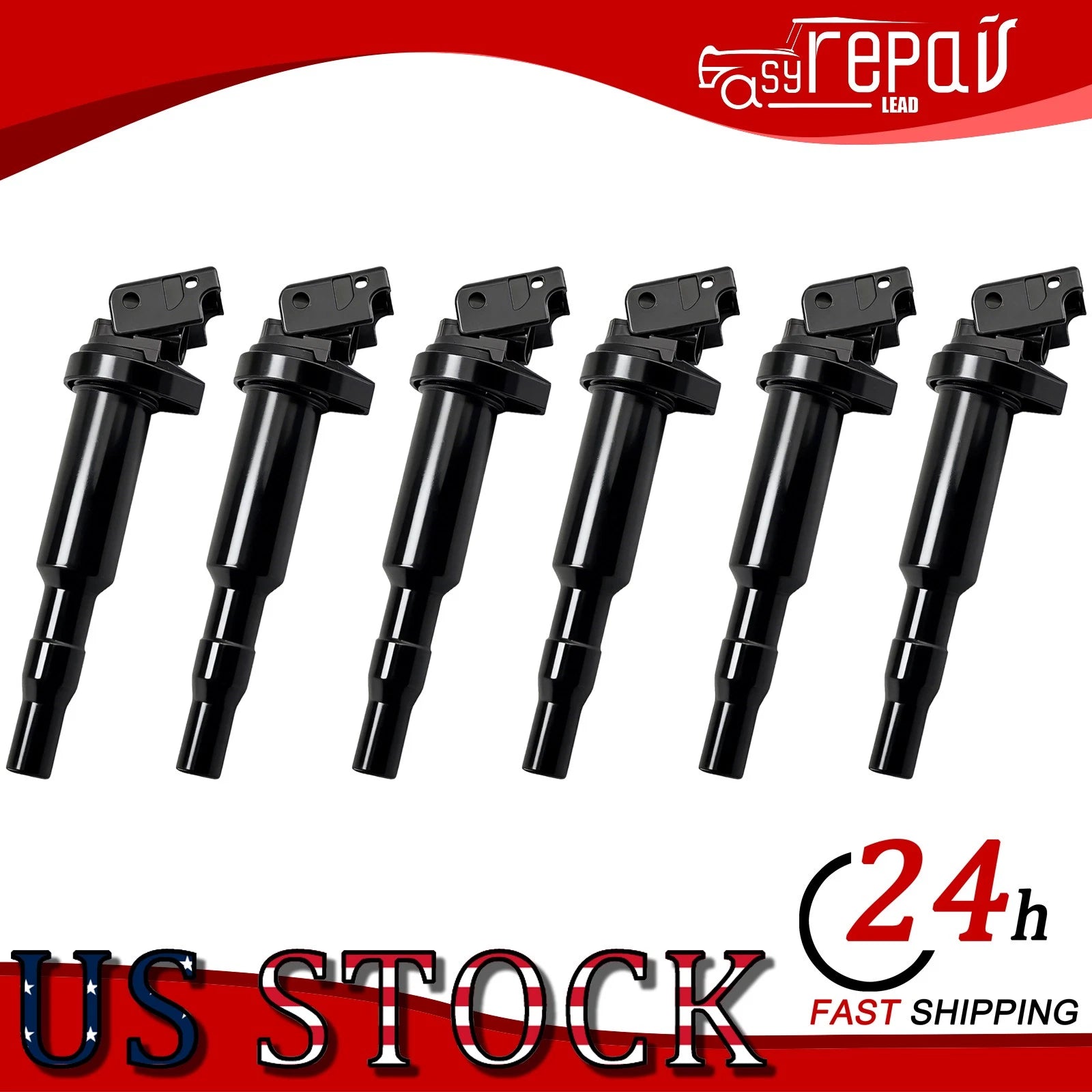 6X Ignition Coil + Iridium Spark Plug Kit for BMW 320i (2003–2005)