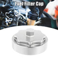 Fuel Filter Housing Cap Cover for Dodge Ram 2500 3500 (2010–2020) Silver Tone