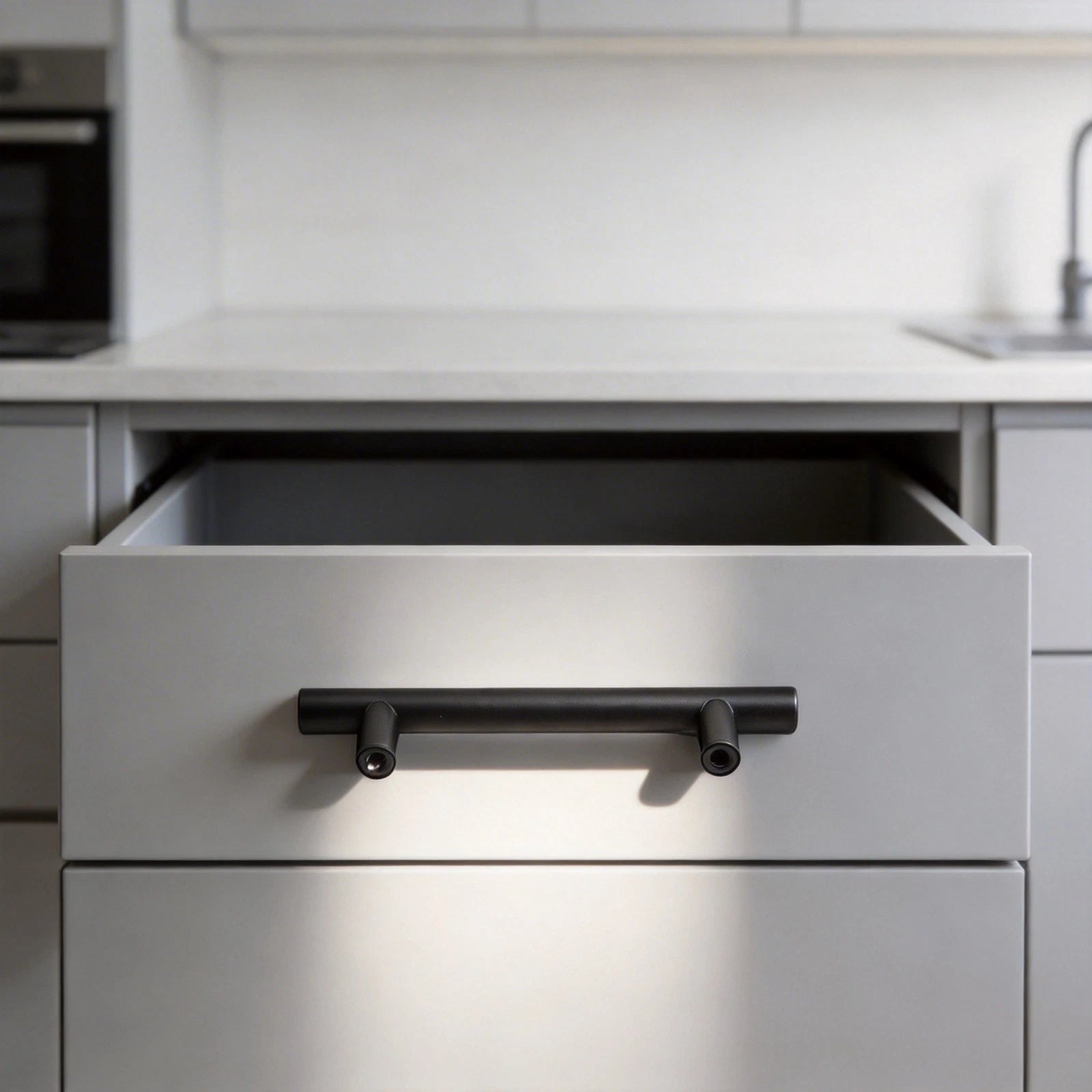 Stainless Steel Black Handle for Cabinet Drawer Dresser Wardrobes