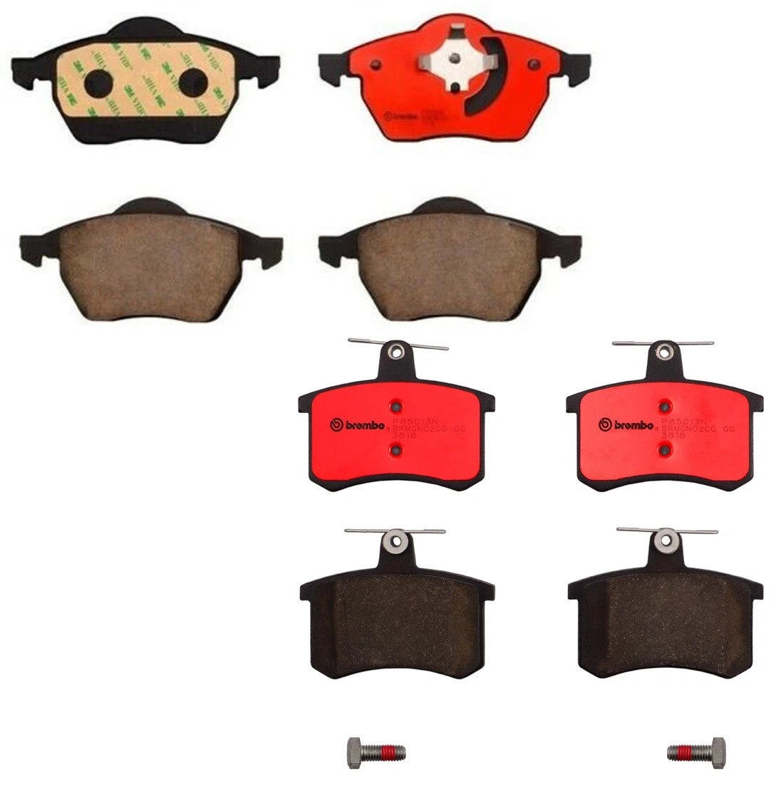 Set of 4 Brembo Ceramic Brake Pads for Audi A4 Quattro (1996–1999)