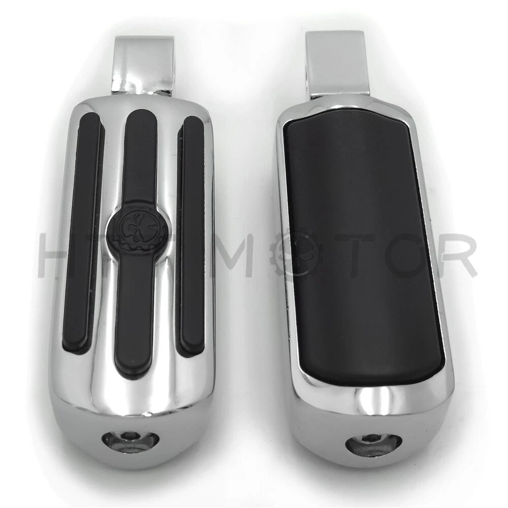 Groove Gear Skull Custom Footpegs for Suzuki Volusia 800 (2001–2004) & Honda VTX1800