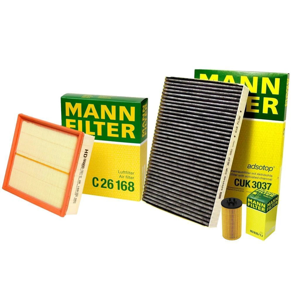 Mann Oil Air Carbon Cabin Filter Service Kit for Audi Allroad Quattro (2001–2005)