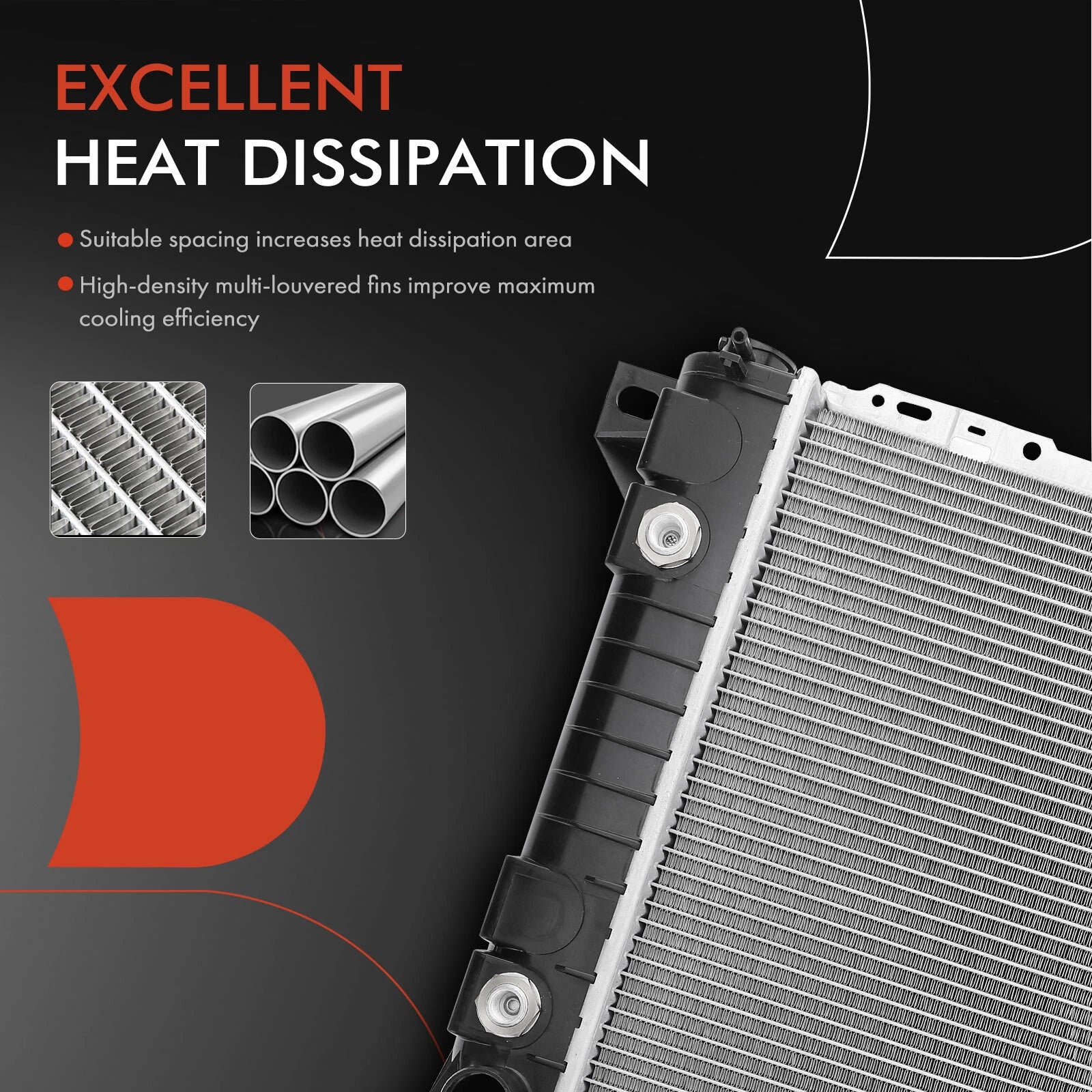 Radiator with Transmission Oil Cooler for Ford Mercury
