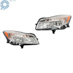 Set of 2 Chrome Housing Headlights for Buick Regal (2011–2013)