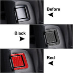 4x Carbon Fiber Rear Seat Adjustment Panel Cover for Toyota Tundra (14-21)