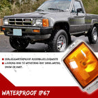 Amber Lens Front Side Marker Lights for Toyota Pickup 1984–1986