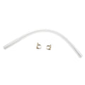 Suction PVC Hose 36" Length 1" ID with Worm Gear Clamps for