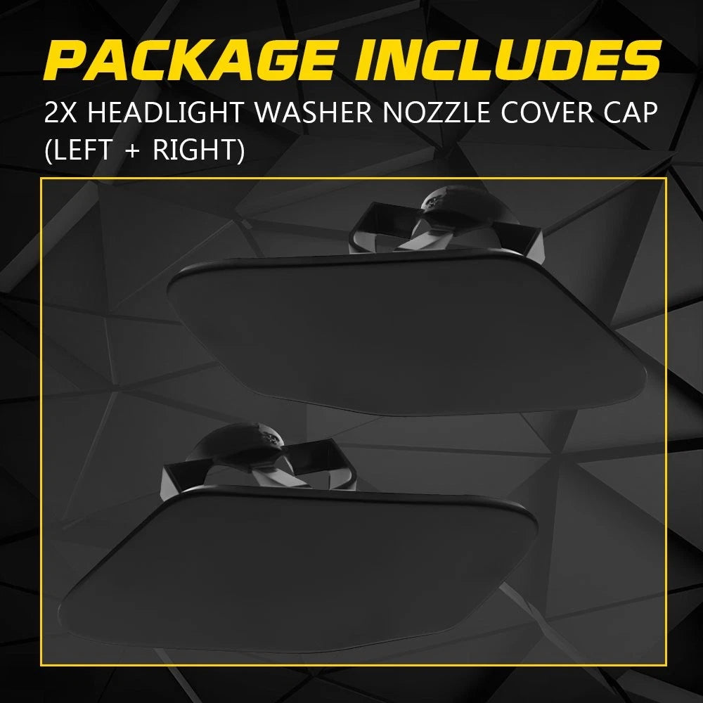 Pair Headlight Washer Nozzle Cover Caps for BMW X3 F25 (2010–2017)