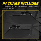 Pair Headlight Washer Nozzle Cover Caps for BMW X3 F25 (2010–2017)