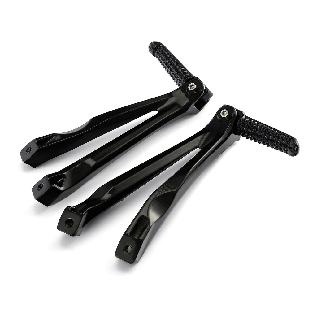 Gloss Black Rear Passenger Footpegs Bracket for Yamaha YZF R1 (2004–2008)