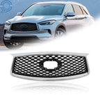 Chrome Black Front Upper Grille for Infiniti QX50 (2019–2023)