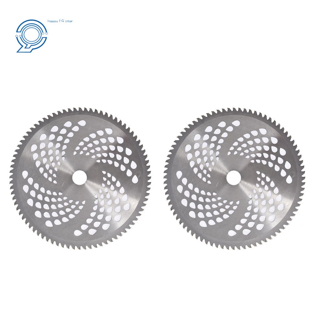 Set of 2 Carbide Tip Brush Blades for Cutter Trimmer Weed Eater