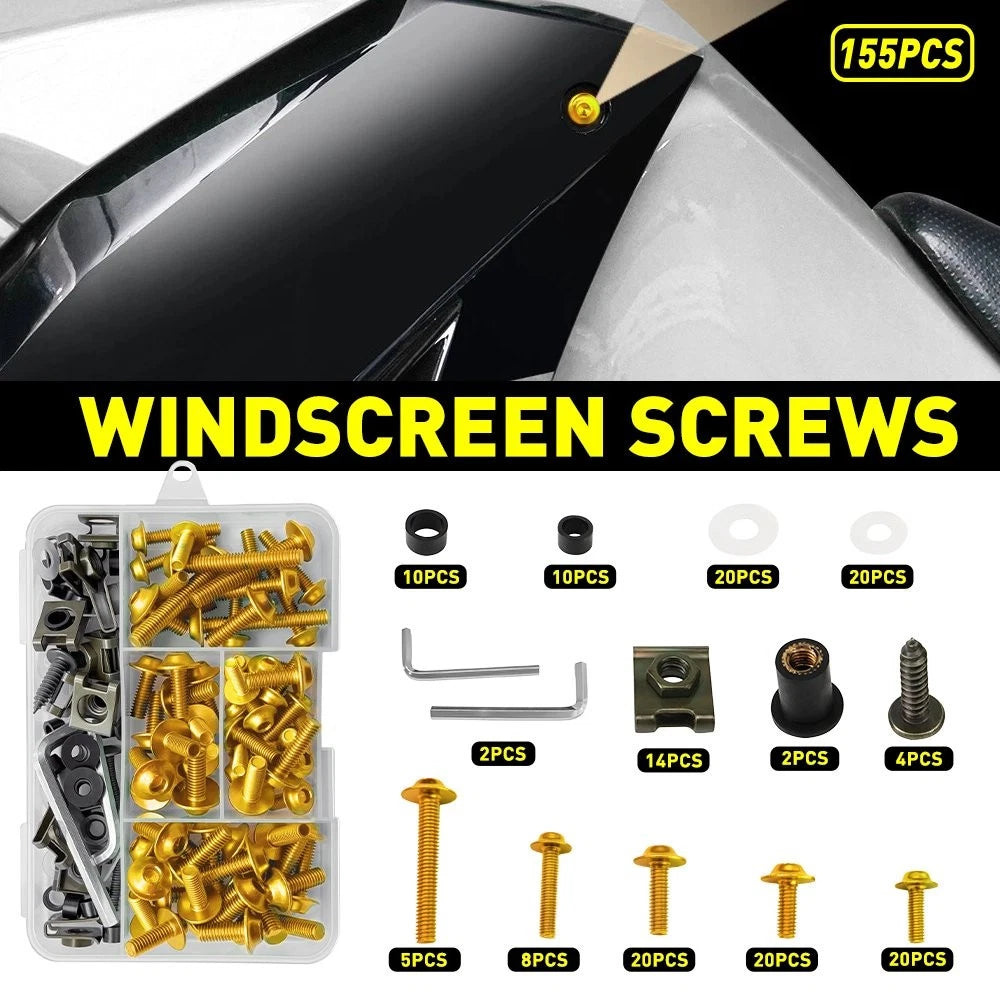 Fairing Bolt Kit for Honda CBR600RR CBR900RR CBR1000RR (2003–2023)