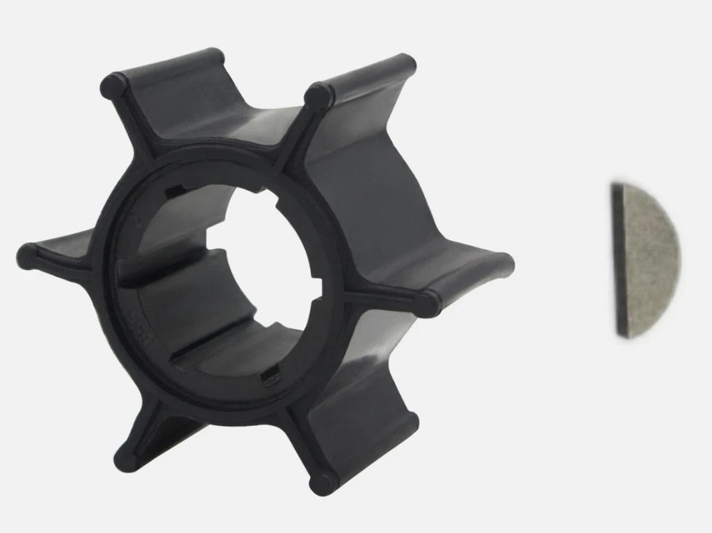 Water Pump Impeller with Key for Yamaha 2 Stroke 6-8 HP Outboard (655-44352-09)