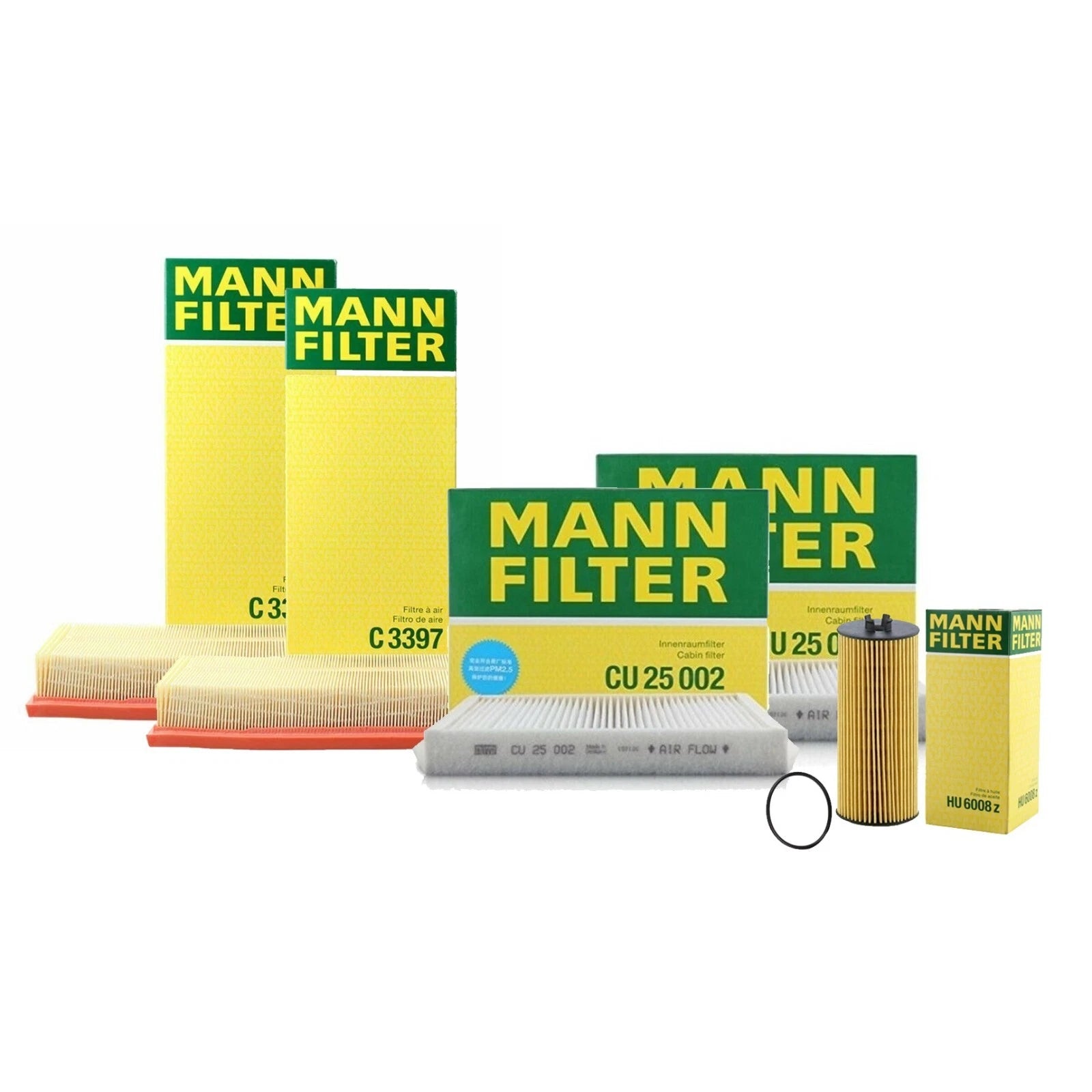 Set of 2 Mann Oil Air Paper Cabin Filters for Mercedes X253 W166 (2015–2023)