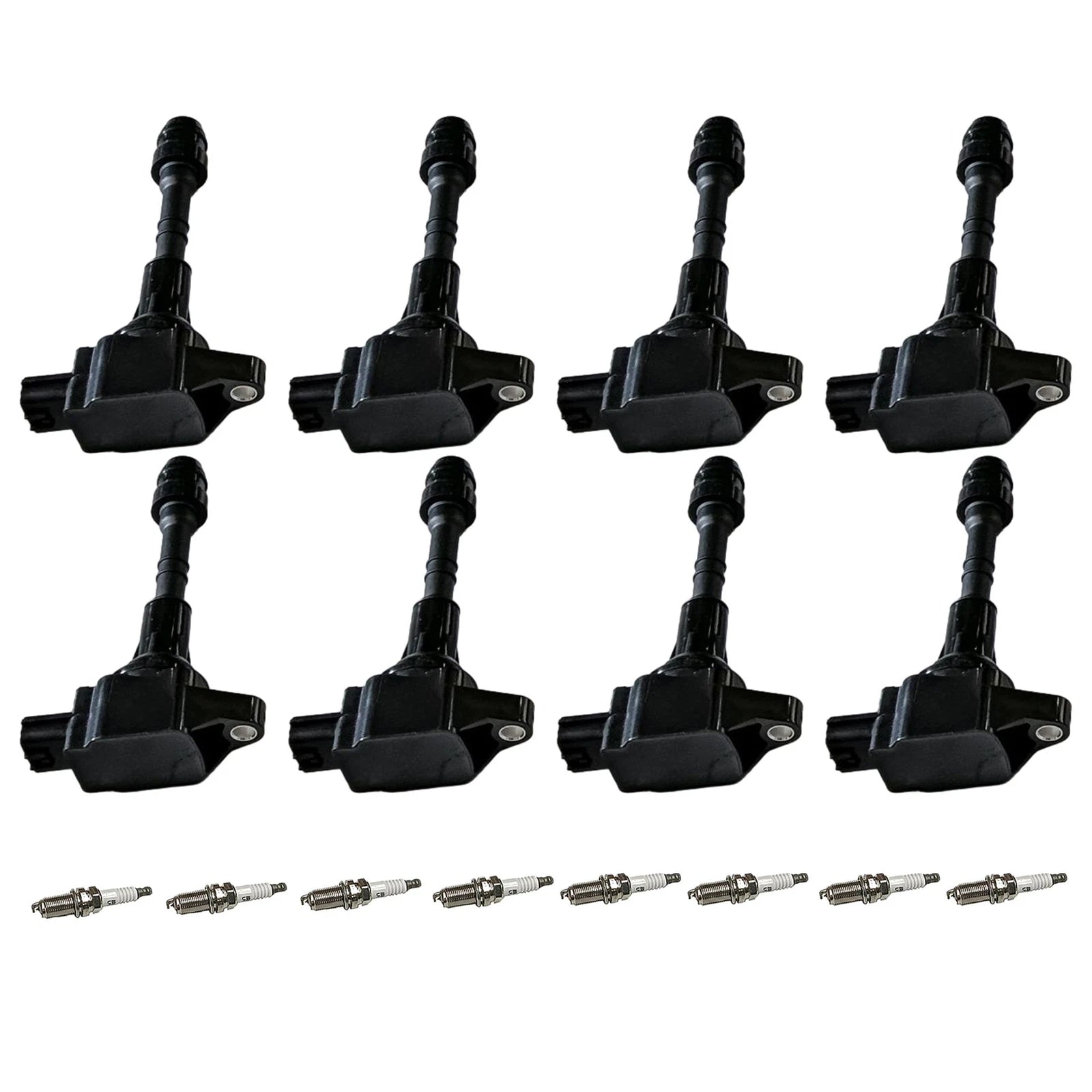 8X Ignition Coils & Spark Plugs for Nissan Titan Armada QX56 NV2500 3500 (2004–2023)